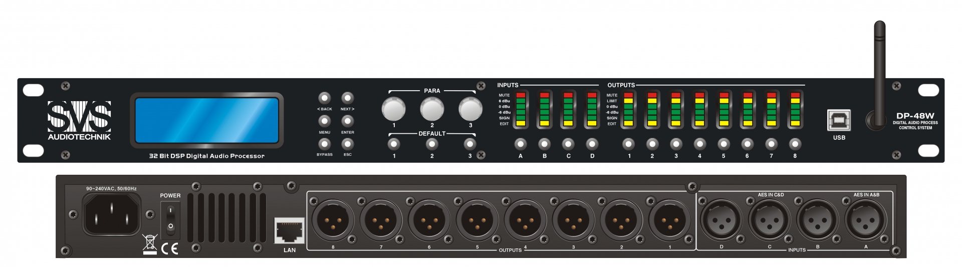 SVS Audiotechnik DP-48W Цифровой процессор: 4 входа 8 выходов в Находке