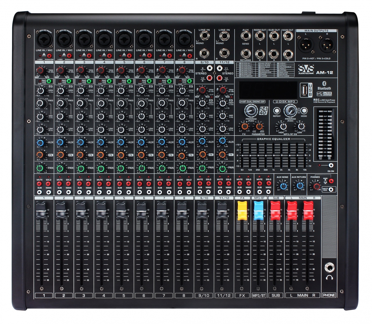 SVS Audiotechnik mixers AM-12 Микшерный пульт аналоговый, 12-канальный в Находке