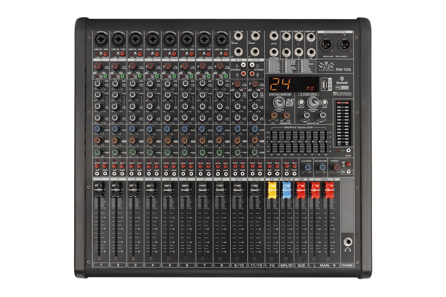 SVS Audiotechnik mixers PM-12A Активный аналоговый микшерный пульт, 12-канальный в Находке